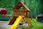 Детский игровой комплекс SUNRISESTAR NS5 с деревянной крышей